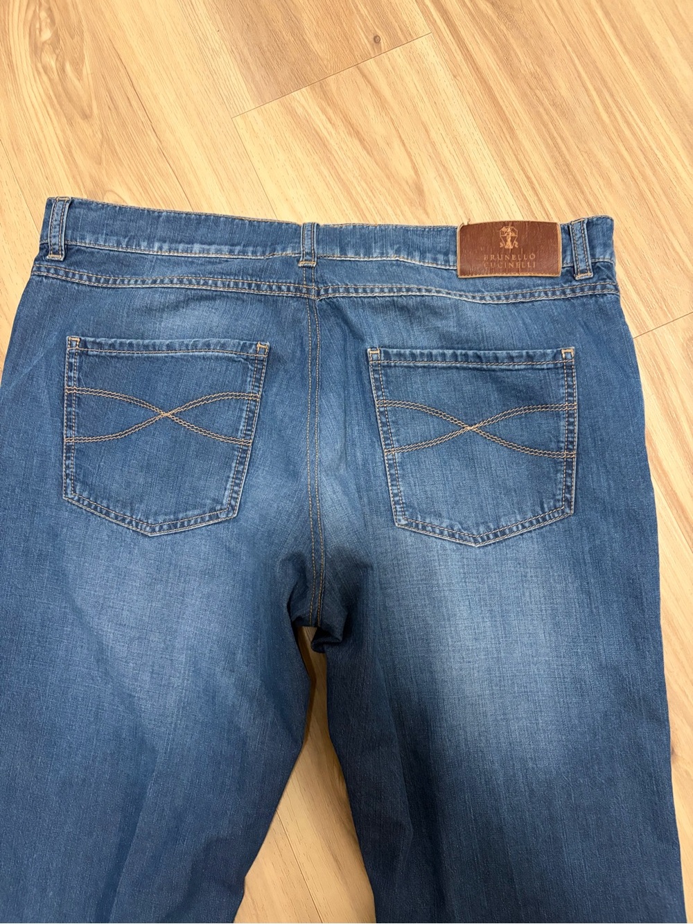 Brunello Cucinelli Men's Luxury Denim Jeans IT 54/US 36x31 Button Fly